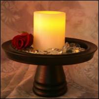 photo of flameless candle